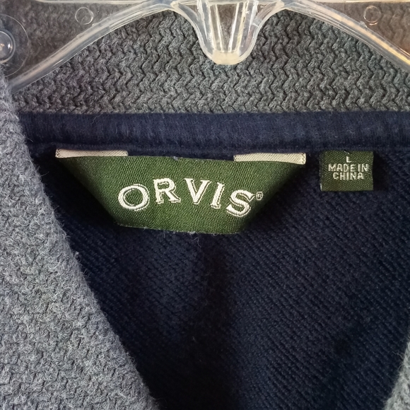 Orvis man's shawl collar sweater Sz L. - Picture 4 of 7